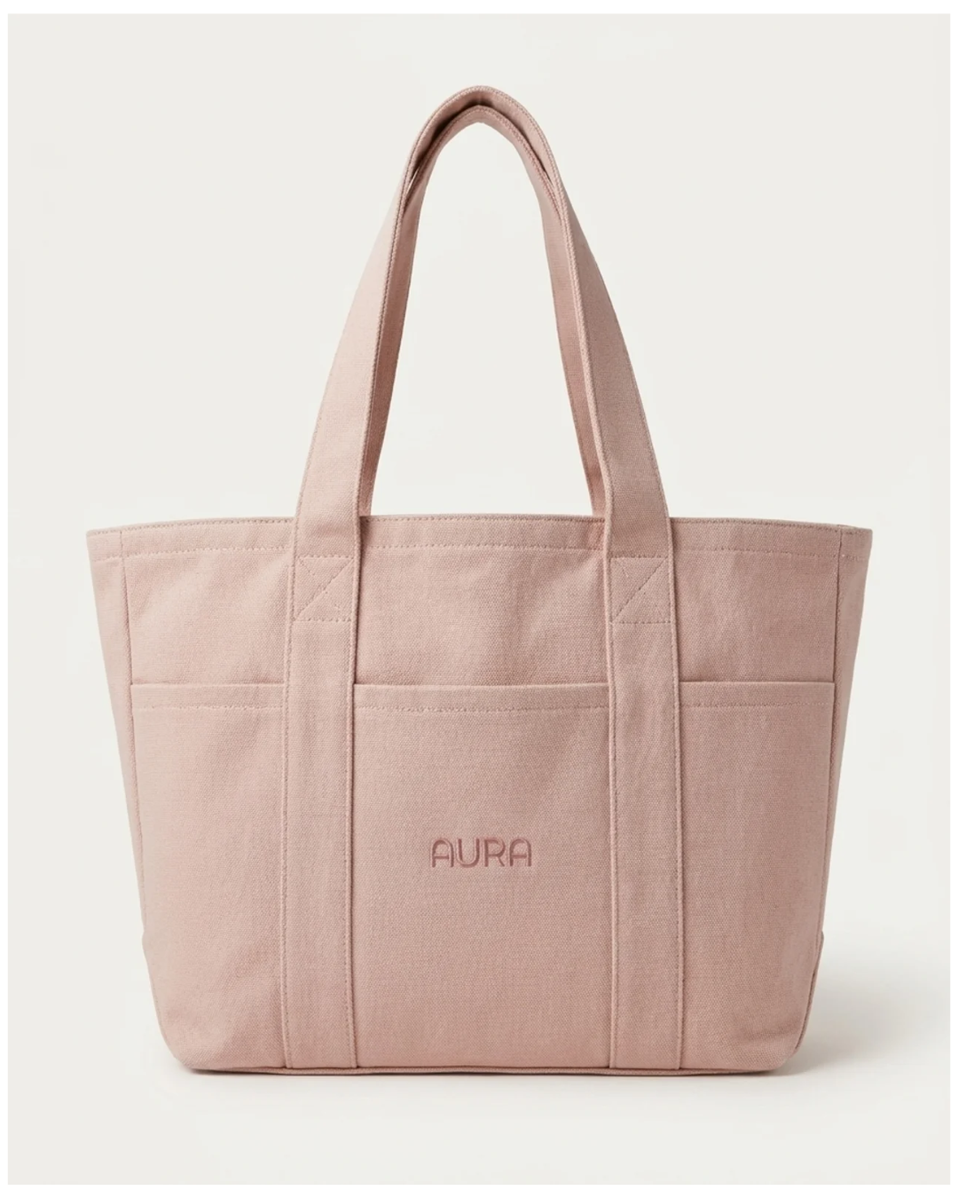 Aura Campus Pocket Tote in Cloud Pink