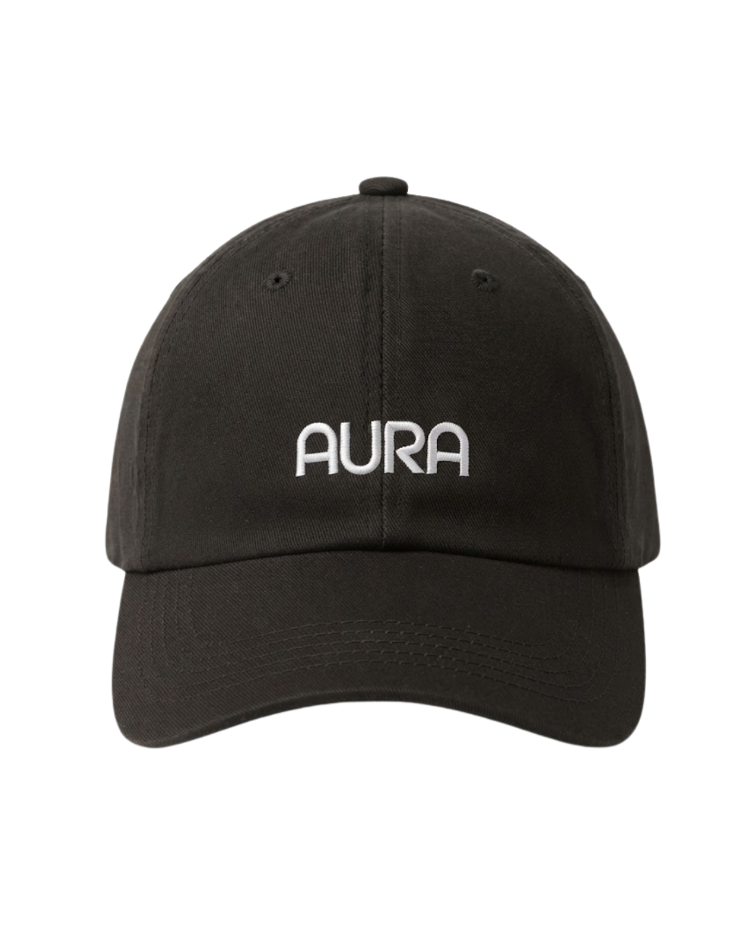 Aura Dad Hat in Shadow Black