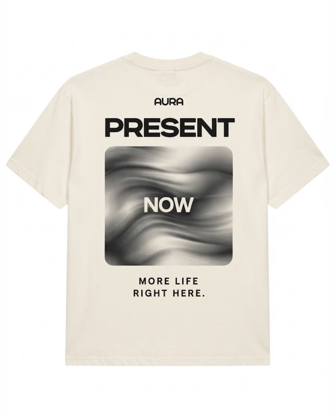 Aura Mindset Tee — Present in Moon Milk