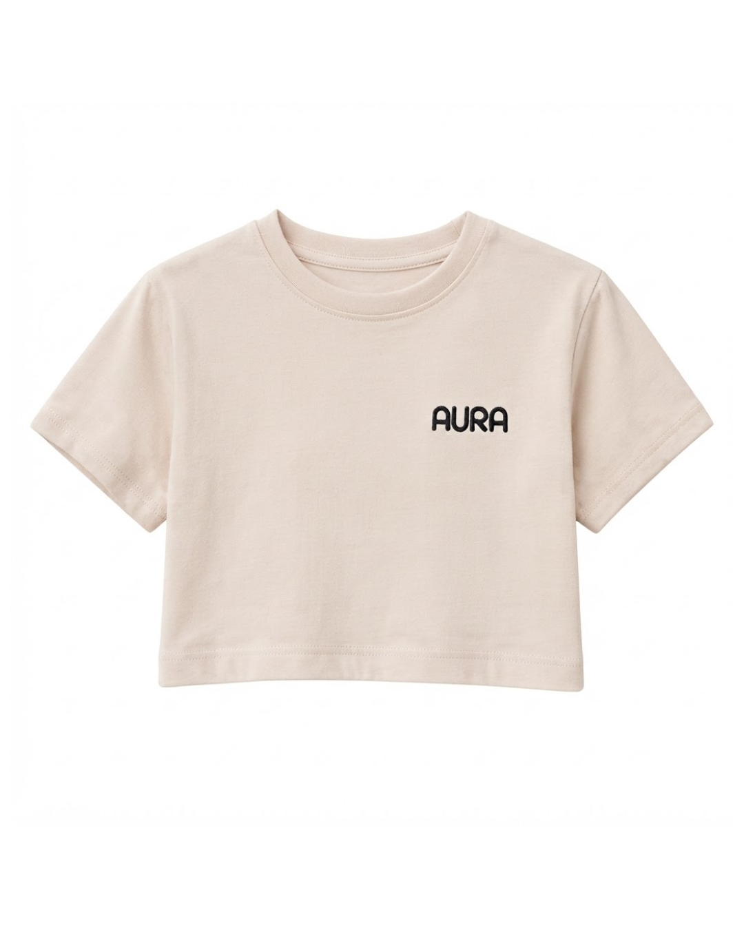 Aura Women’s Crop Tee in Moon Milk